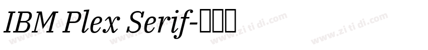 IBM Plex Serif字体转换
